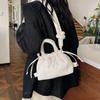 Damen Casual Einzelschultertasche Große Kapazität Nyl Rucksack Damen Daunenbaumwolle Winter Tragetasche Tragbare Make-up Handtasche