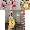 Pineapple Pup And Strawberry Bear Plush Cartoon Shoulder Bag Large Capacity Tote For Everyday Use