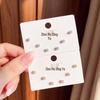 Gold-Plated Mini Zircon Stud Earrings - Elegant Design for Comfortable All-Day Wear