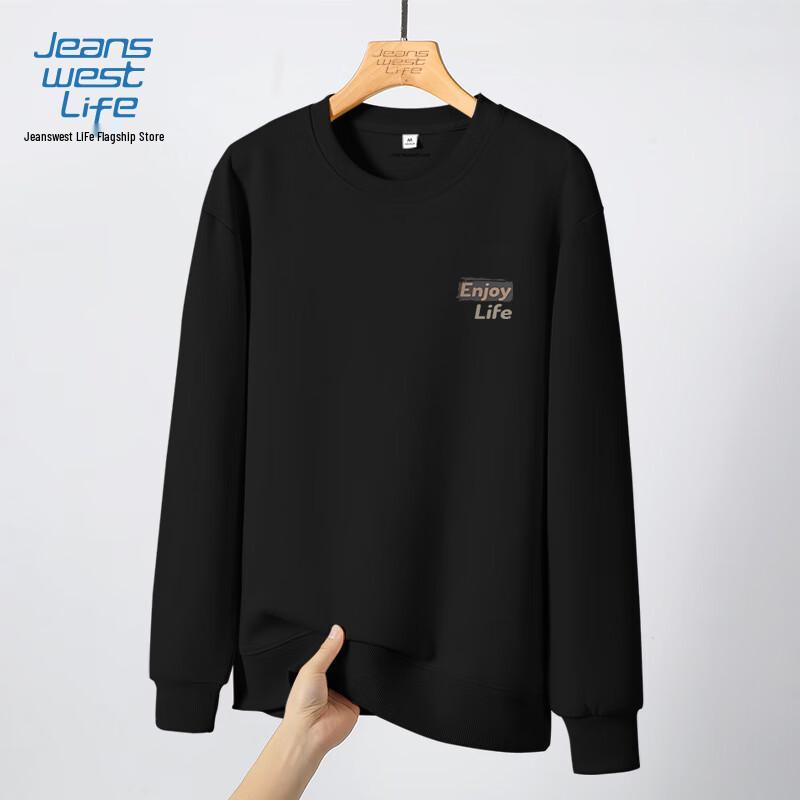 JEANSWEST LIFE Men's Heavyweight Crewneck Sweatshirt