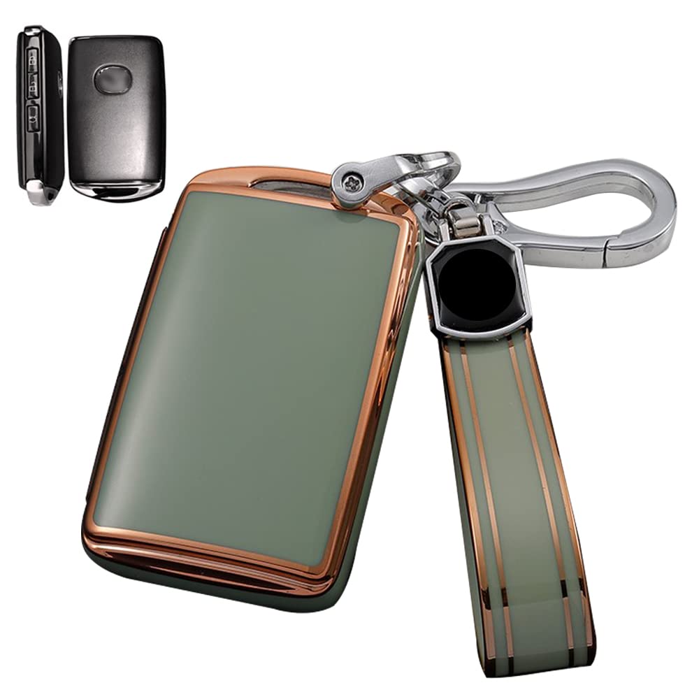 

LETINGFAR Чехол для ключа для Mazda, Чехол для смарт-ключа, Крышка для ключа, 3 кнопки, ТПУ, Специально MAZ-TPU-4J-13-NW зелёный