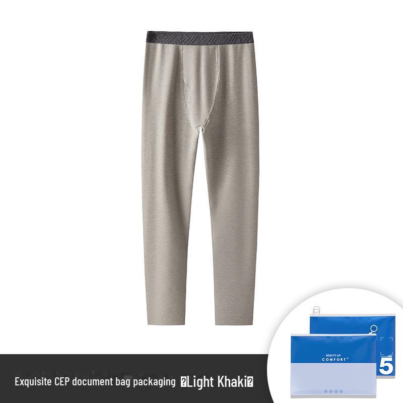 Super Soft Seamless Men's Thermal Pants - Plush Velvet & Thick Silk Wool, Perfect for Autumn & Winter