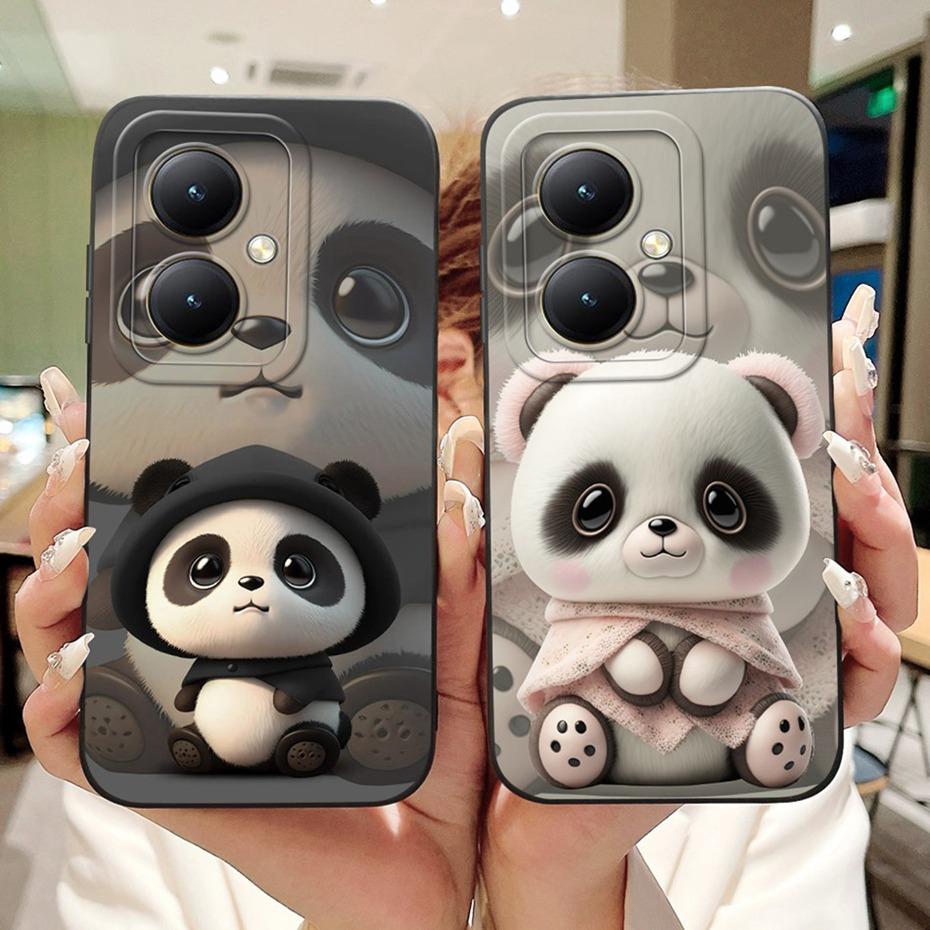 For Vivo Y35+ Y35m+ 5G Lens Protective Phone Case For Vivo Y35Plus Y35M Plus 5G Lovely Pattern Soft Silicone Jelly Cases