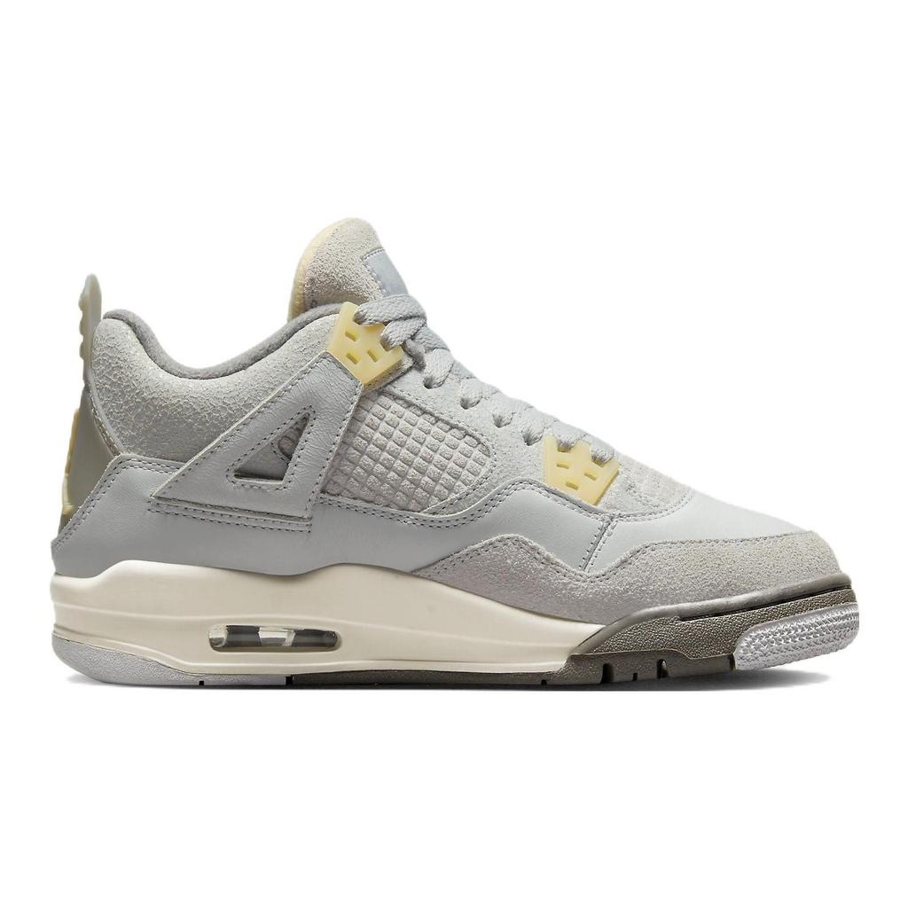 Air Jordan 4 Retro SE Craft GS Photon Dust Kids Sneakers Grey Pale-Vanilla Off-White DV2262-021