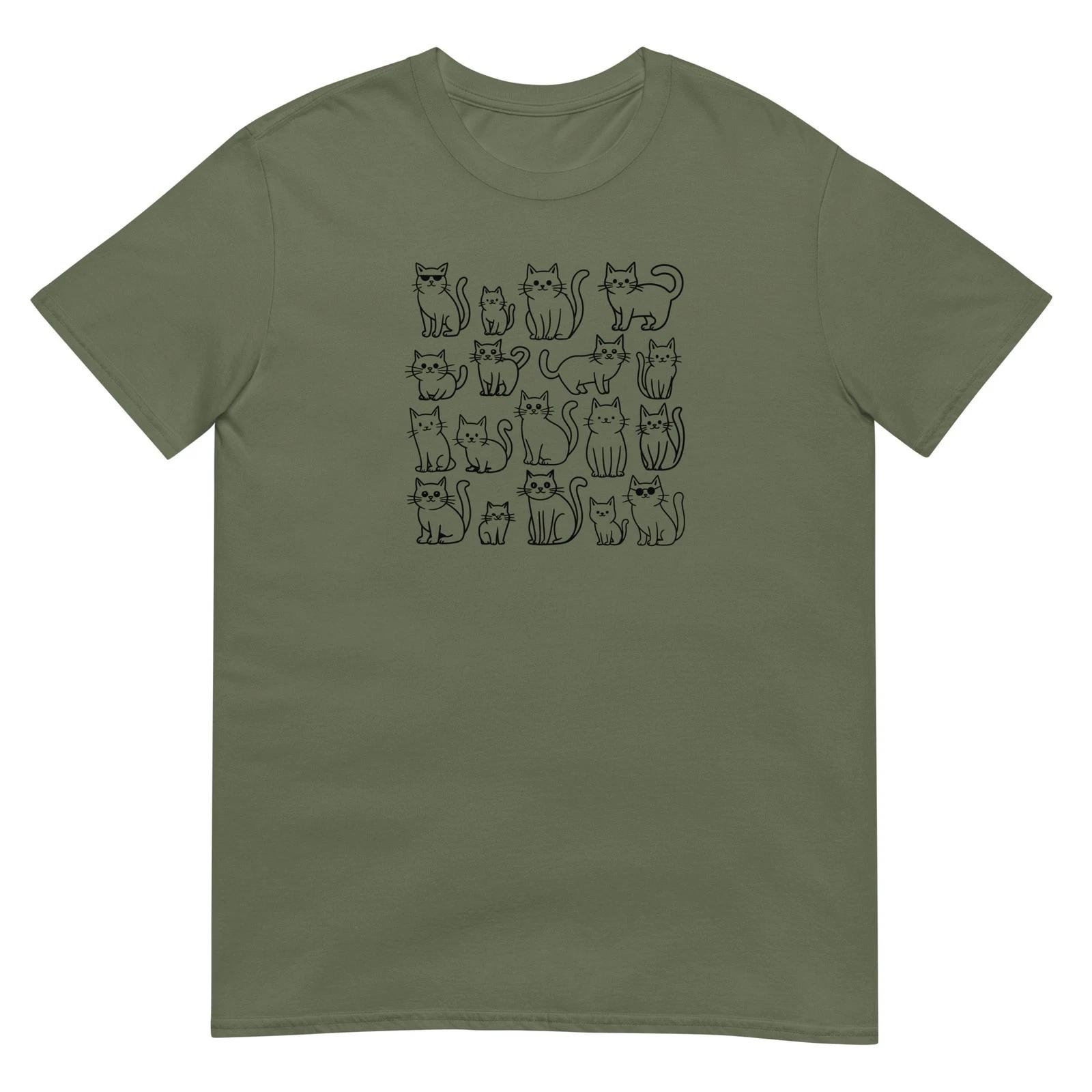 Cat Tshirt Funny Tee Cat Lover Pet T-Shirt Unisex Design 4XL