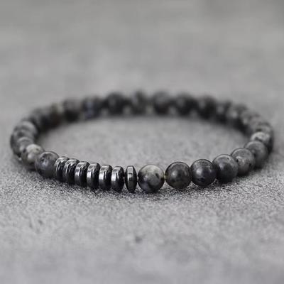 New Simple Style Natural Stone Bracelet Men 6mm Tiger Eyes Malachite Map Stone Beaded Braclet Meditation Healing Strand Bracelet