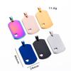 5Pcs Wholesale 5 Colors Military Tag Jewelry with heart Stainless Steel Necklace Pendant High Polished Necklace
