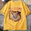 2026 T-shirt Scheletro Divertente Autistico Donna Meme sull'Autismo Magliette Grafiche Moda Harajuku T-shirt Vintage Streetwear Unisex