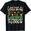 Gardening Dog Lovers Gardener Garden Plant Gifts Women, Men T-Shirt