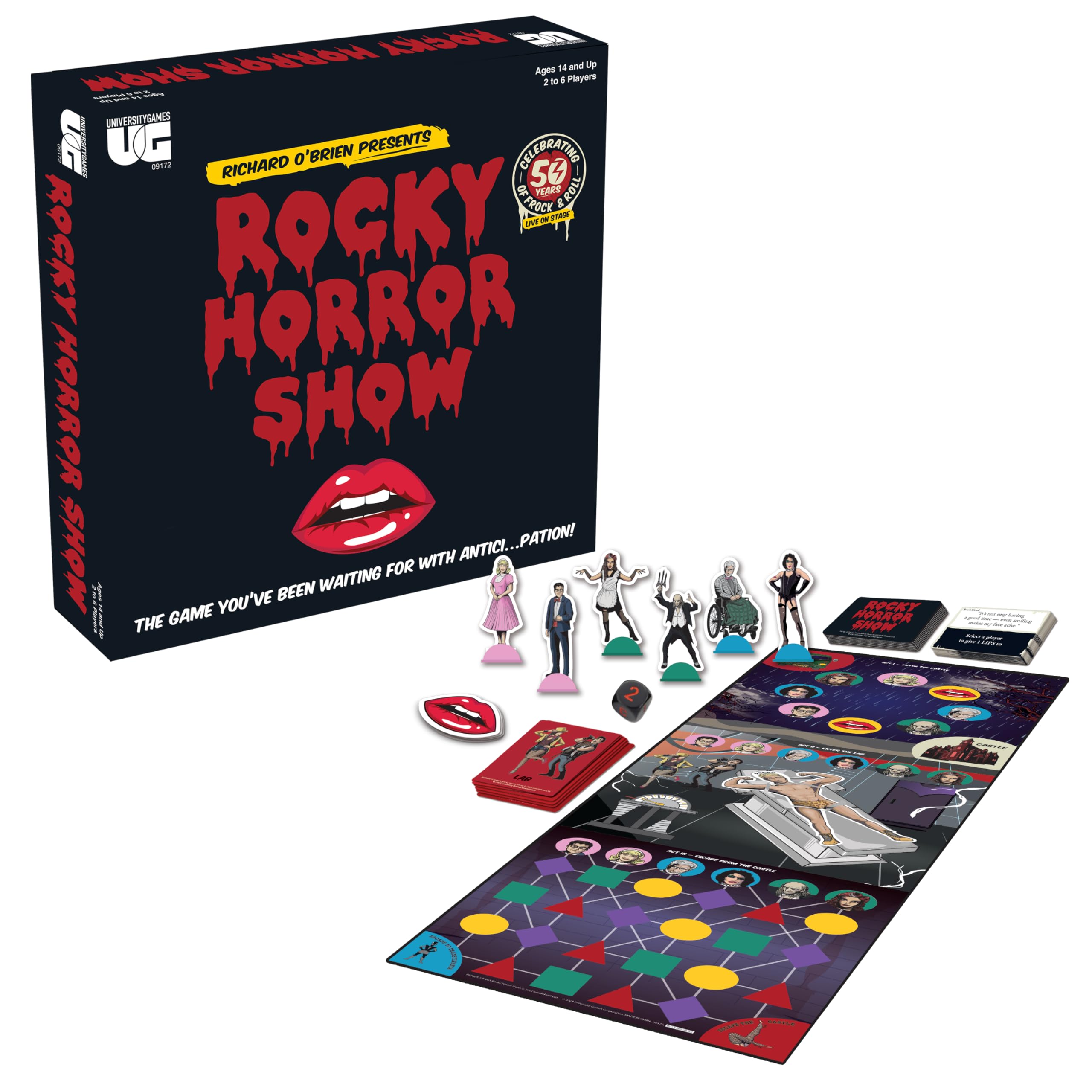 

University Games Rocky Horror Picture Show Party Game for Rocky Horror Picture Show Ages Enthusiasts, 12+
