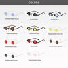 Men Sunglasses Ultra Small Frame Eyeglass Multi Color Lens Vintage Round Sun Glasses Male Punk Shades Eyewear  Masculinos