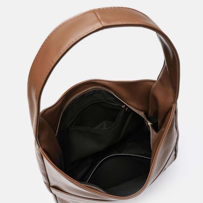 New Large-capacity Simple Women's Bag Soft Leather Versatile Niche Commuter Tote Bag College Student Shoulder Bag Oblique Bag