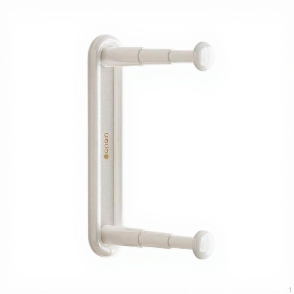 Suction Holder WallMounted Clothes Drying Rack, Retractable Organizer, SpaceSaving Pegs Moon White 2