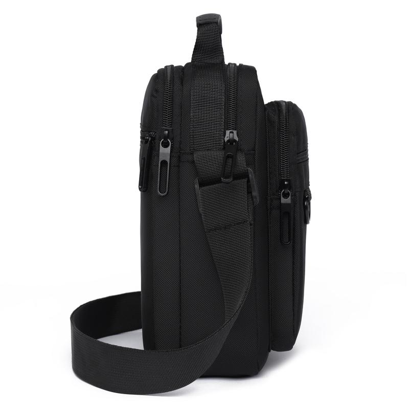 Men's Waterproof Shoulder Bag - Large Capacity Business/Leisure Crossbody with Multi-Layer Pockets