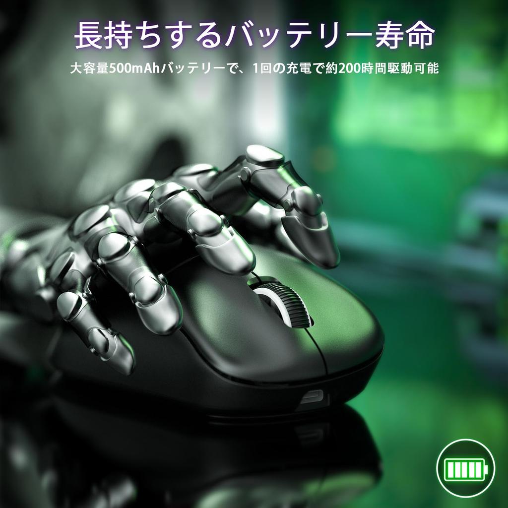 ZIYOULANG T700 Wireless Gaming Mouse with 3 and 10000 S203 Wired Ergonomic 500mAh Durable HUANO High Ideal for Office Work and FPS Perfect for