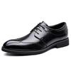 Fashion Business Formal Leather Shoes for Office Work Comfortable Dress Shoes for Men Men's Classic Oxford Shoes Slip-On Lace-Up Flats
