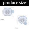 Food Grade Silicone Candle Mould Heart Shape Gift Box Designs for Festive Projects and Home Decoration