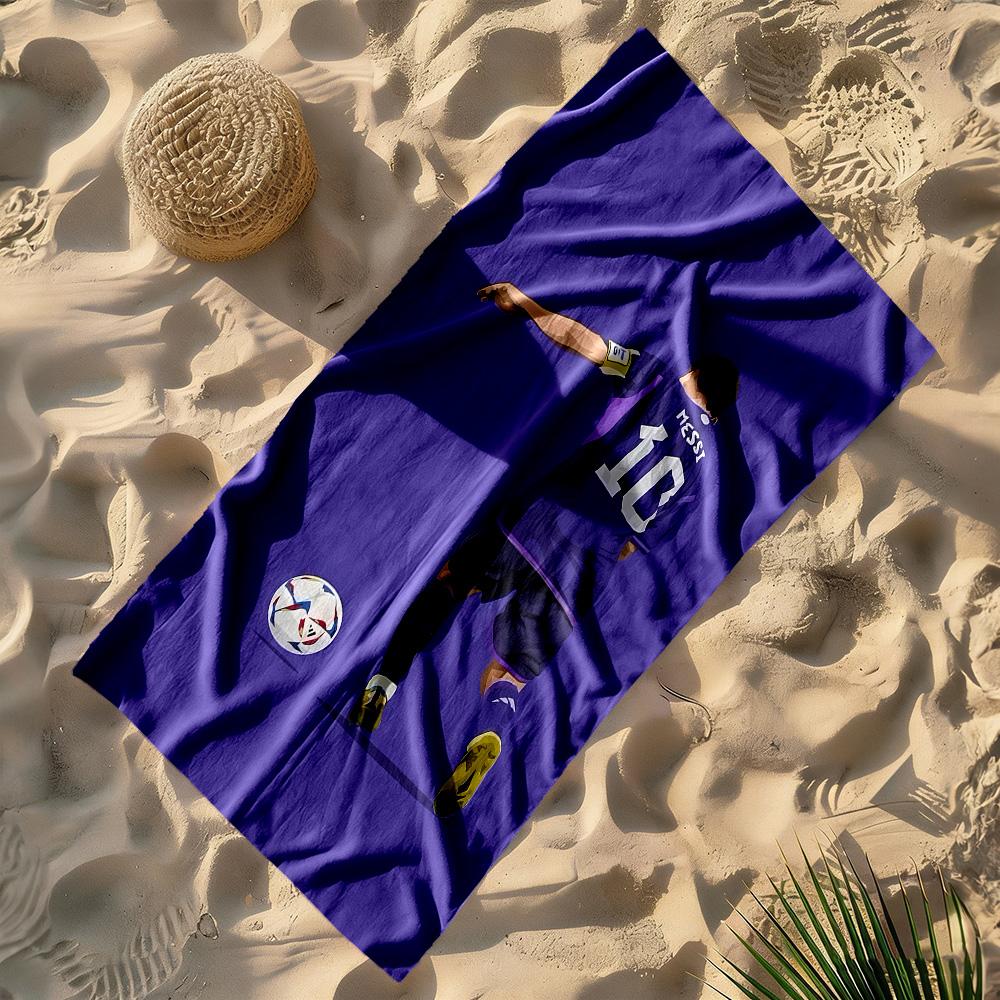 Messi's Legacy In Soccer Beach Towel Super Soft Microfiber Quickdry Fabric Comfortable Lightweight
