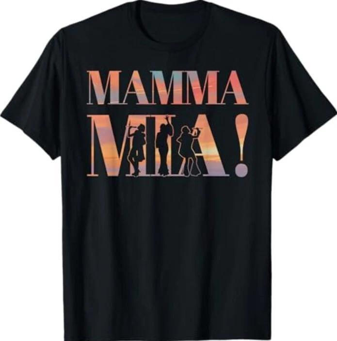 Футболка Mamma Mia Ретро Диско Танцы Силуэт 70-е Вайб M