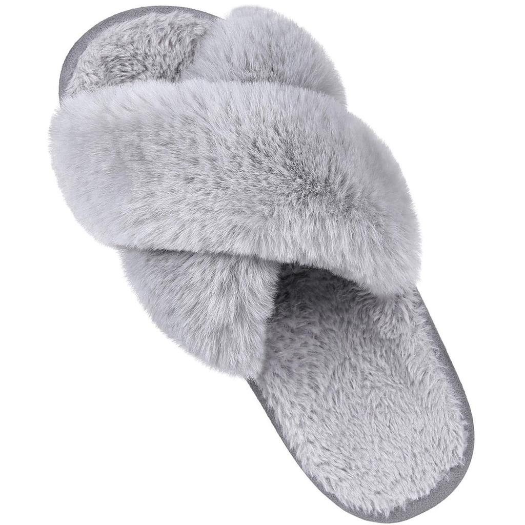 Fashion Litfun Fashion Fur Slippers For Women Winter Soft Bottom Cozy Fur Flip Flops Female Indoor Home Fluffy Short Plush Fuzzy Slides