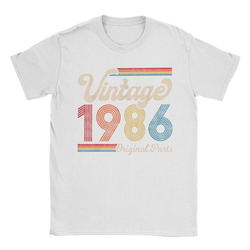 Mens Vintage 1986 Birthday Gift Born Made 1986 T Shirt Cotton Tops Humorous Short Sleeve O Neck Tee Shirt New Arrival TShirt