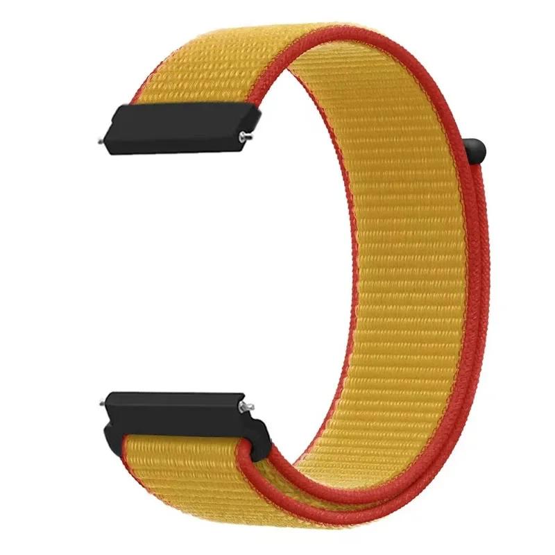 20mm Universal Kids Smart Sport Watch Band Nylon Loop Strap Adjustable Wristwatch Replacement Comfortable Children Watch Straps