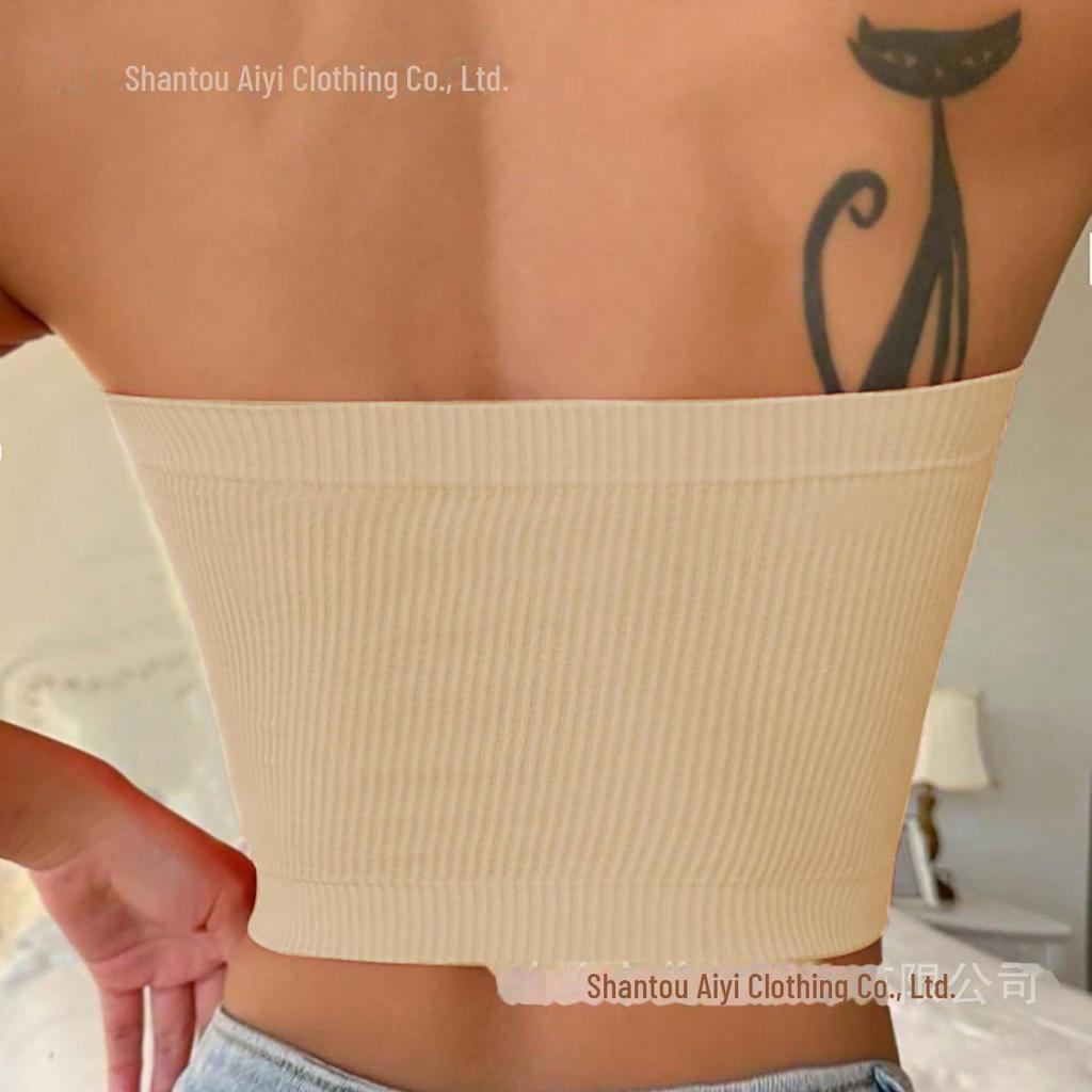 Seamless Breathable Knitted Summer Tube Tops for Women