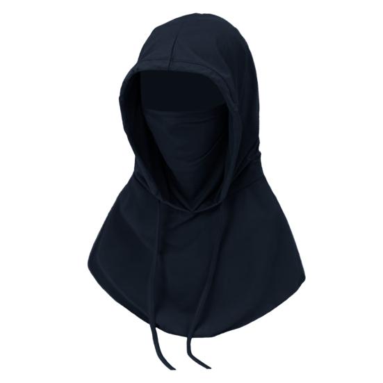 

Summer Men Headgear Ice Silk Wide Brim Sun Hat with UPF 50 Protection Adjustable чёрный