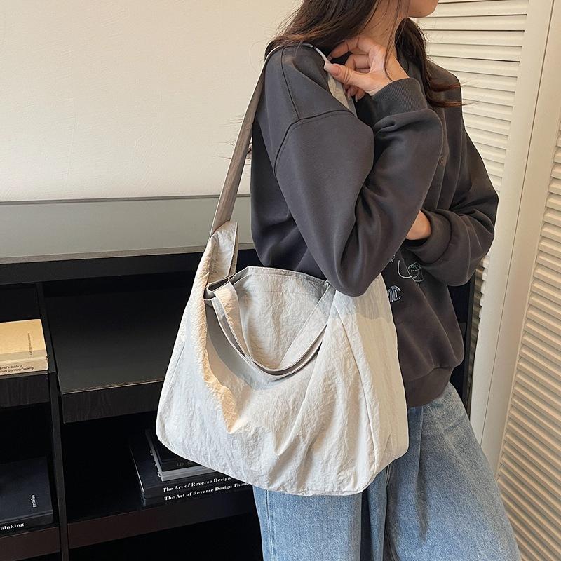 Japanese Style Crossbody Bag Women Lightweight Nyl Shoulder Bag Large Capacity Casual Lazy Commuter Tote Storage Bag