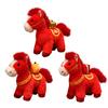 Cheval Apporte la Richesse Poupée en Peluche Coton PP Doux Zodiaque pour l'Année du Cheval 2026 Cadeau Mignon Porte-Bonheur pour Enfants Collectionneurs