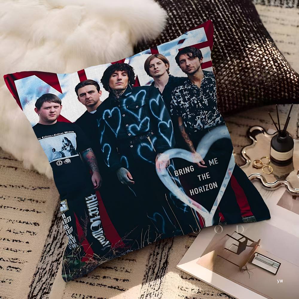 Rock Band BBring Me The HHorizon Personalized Picture Text Home Decorative Pillows Household Gifts xcm