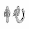 Hot Antique Dragon Hoop Earrings Metal Color Bold Men Earrings Personality Animal Hip Hop Ear Buckles Punk