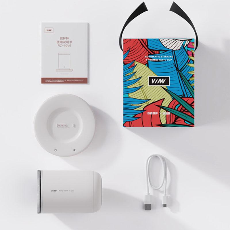 Automatic Stirring Cup Can Be Heated Stainless Steel Warm Water Cup Constant Temperature 55 Degrees Double-layer Cup Body Electric Stirring Cup