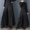 DIMANAF Plus Size Women New Long Pants Black Loose Trousers Big Size Casual Spring Autumn Bottoms Fashion Lady