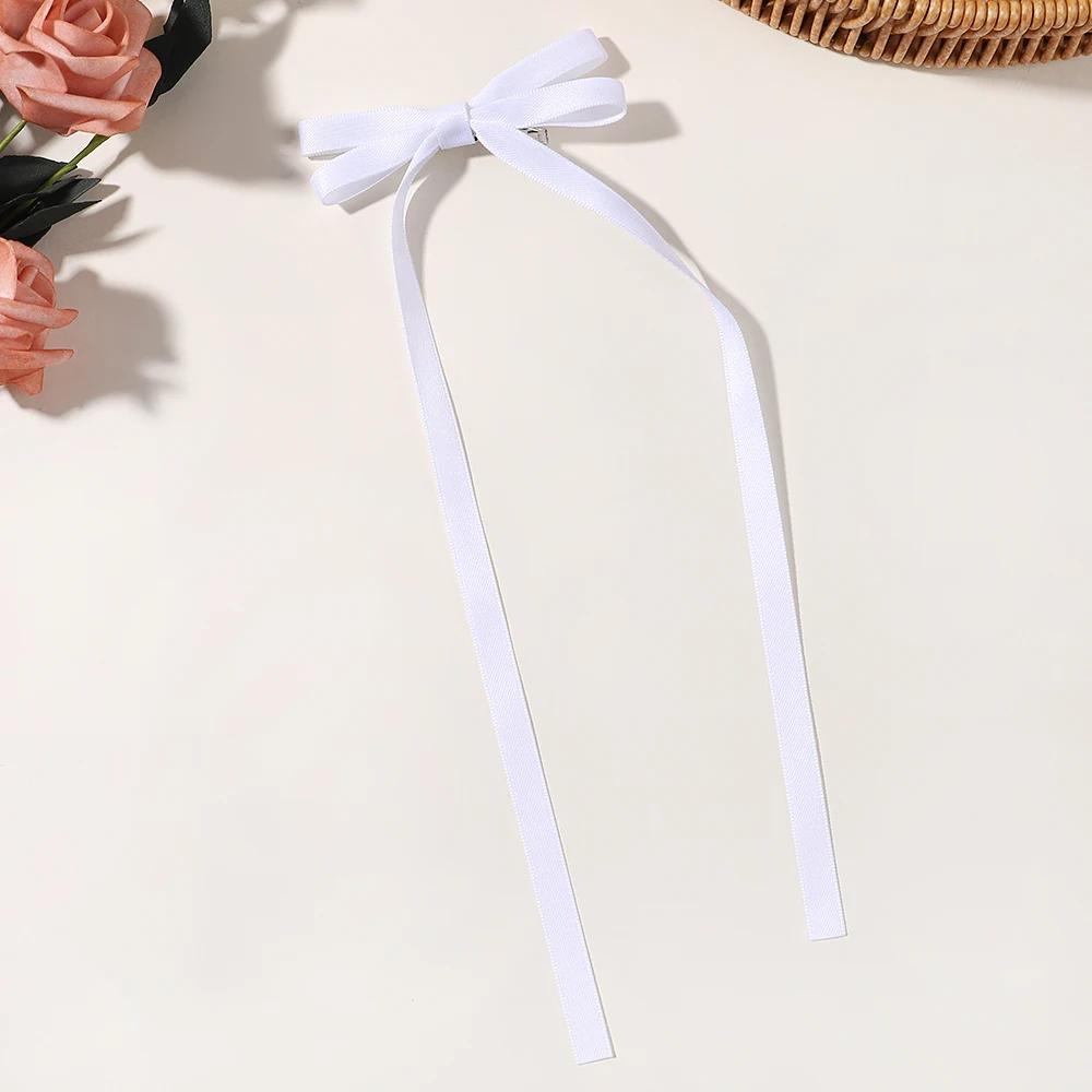 1 Stück/Los Ballettstil Mädchen Schleife Langes Band Haarspange Süßes Mädchen Halb Zusammengebundenes Haar Kopfschmuck Stil Mode Haarschmuck