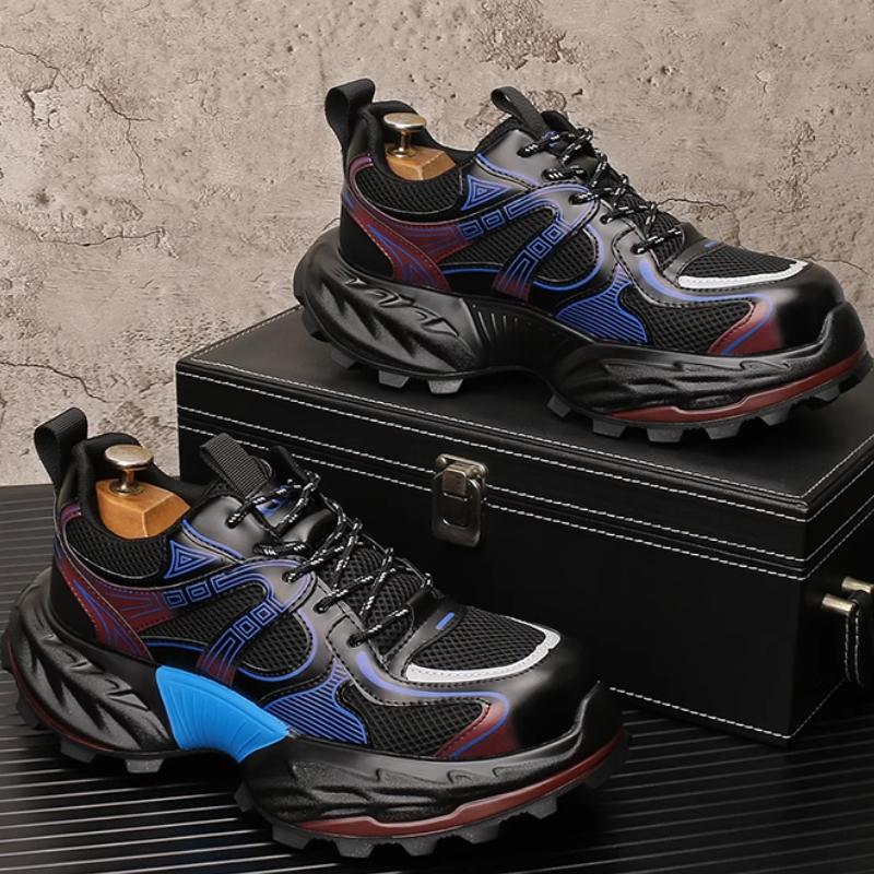 

Fashion Trendy men s summer breathable mesh design dad shoes, men s thick-soled height-increasing sports and casual shoes b25 44