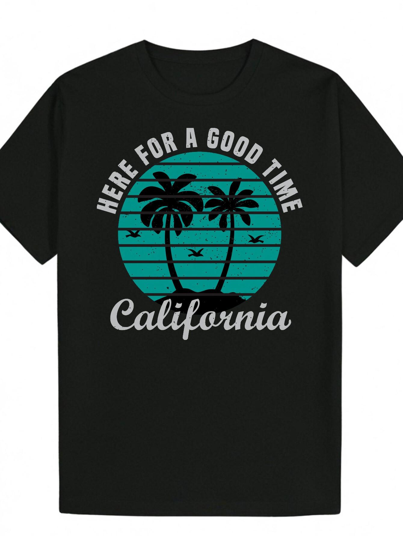 Mens Seahorse Graphic 100 Cotton Casual Round Neck Beach Summer Tee S