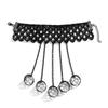 Creative Vintage Black Lace Finger Wrist Chain Rings Bracelets For Women Metal Connecting Hand Harness Bangles Punk Jewelry