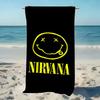 Rock Bands LOGO N-NirvanaS Towel ultra-fine fiber quick drying absorbent bath towel, outdoor swimming sports towel
