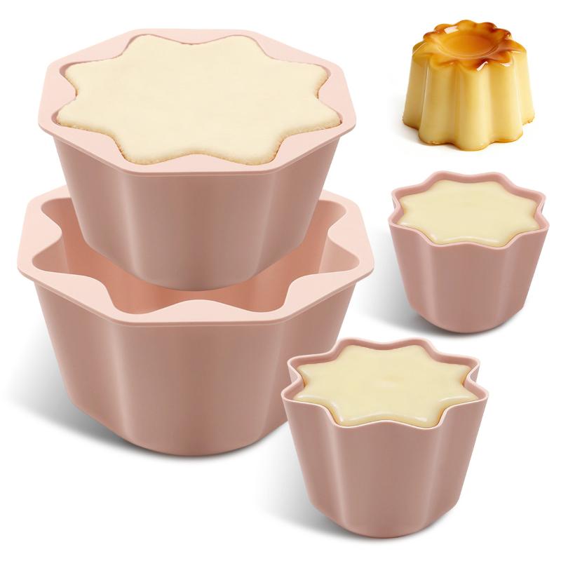 Stampo Ottagonale in Silicone per Alimenti Antiaderente Strumenti da Forno per Mousse, Budino, Pasticceria e Preparazione di Dolci