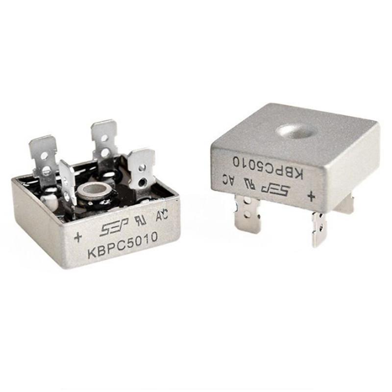 50A 1000V Metallkapsling Enfase Diodelikeretter Kbpc5010