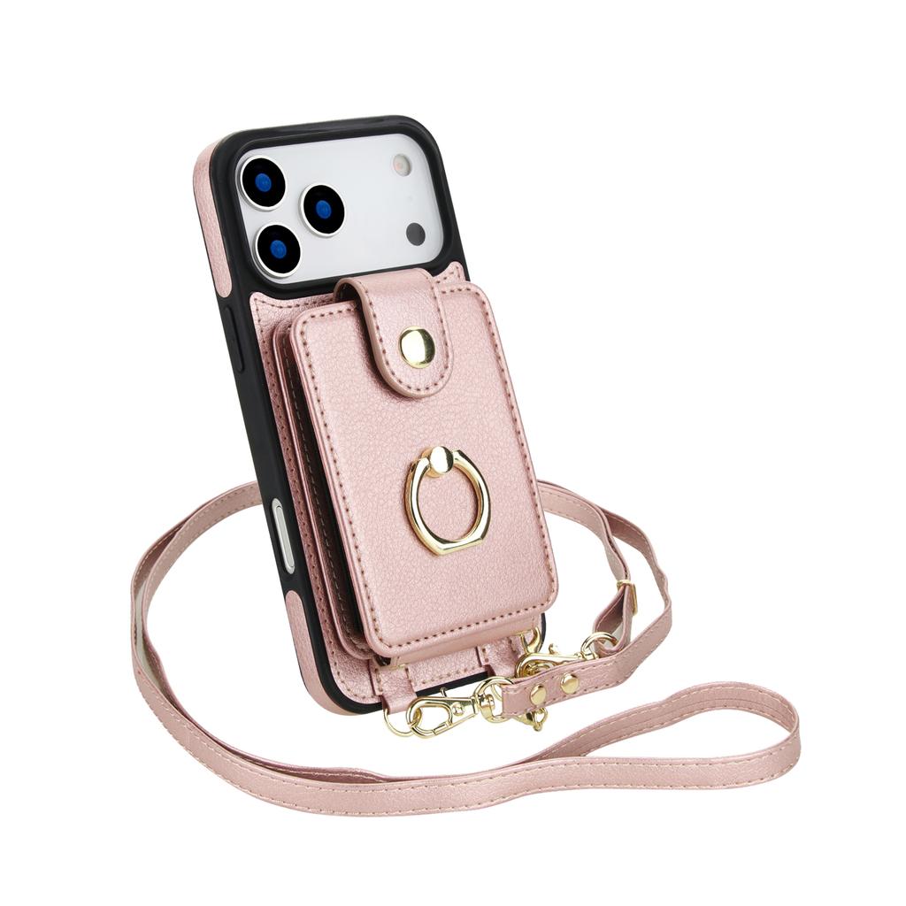 2 In 1 Detachable Crossbody Magnetic Cards Solt Leather Wallet Case For iPhone 17 Pro Max 16 Plus 15 14 13 12 Shockproof Cover