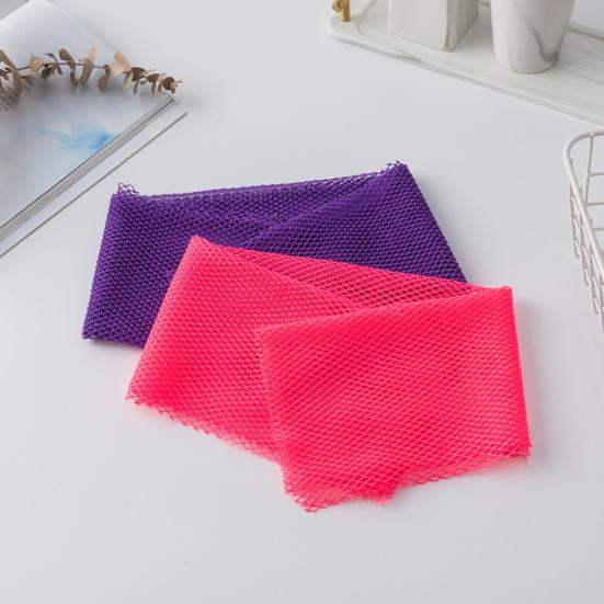 African Exfoliating Mesh Sponge Bath Towel Dual-Sided Exfoliation Gentle Face Body Silky Smooth Skin Towel