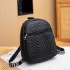New trendy v-pattern backpack for women's spring and summer fresh, simple and fashionable small backpack
