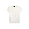 Polo Ss21 Plain Knit Cotton Round Neck Short Sleeve T-Shirt Women Tops White WMPOKNINC020069