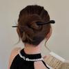 Traditional Simple For Women Cheongsam Headwear For Girl Chinese Style Hair Fork Hair Accessories Hairpin Wooden Hair Stick