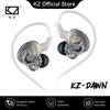 New KZ Dawn Dynamic Wired Earphones HIFI Bass Earbuds In Ear Monitor Headphone For Sports Sleep Driving Noise Cancelling Headset