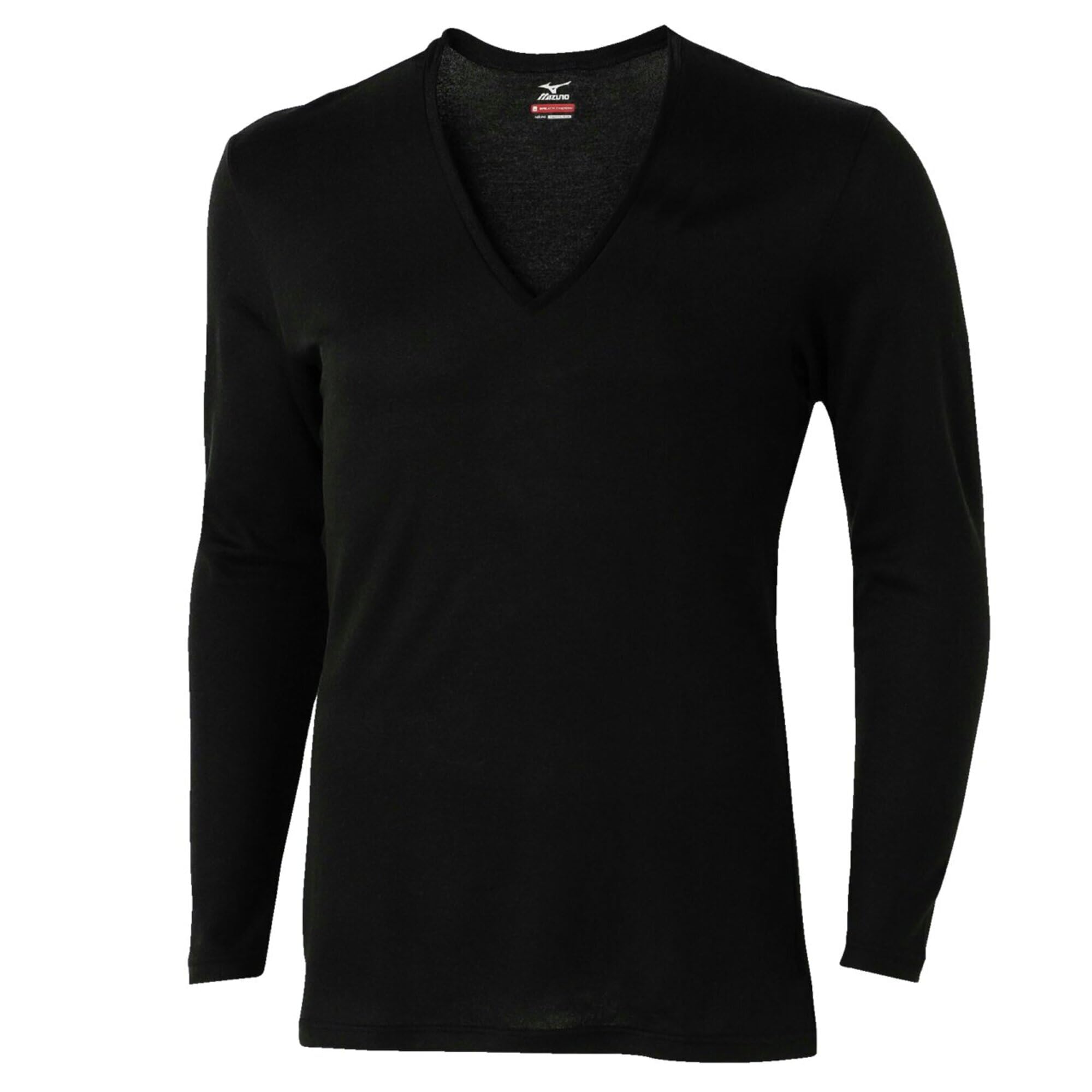 

Mizuno Premier Hot Innerwear Breath Medium Thickness for Daily Sleeve Size C2JAC622 Thermo, Use, V-Neck 3/4 Shirt, Heat-Generating Material, Men s, чёрный