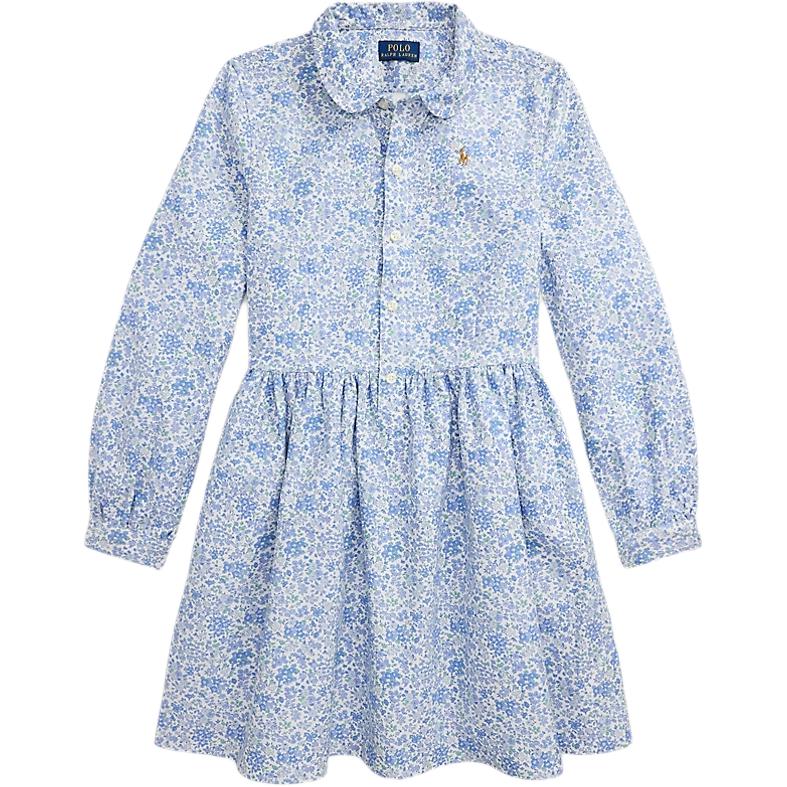 

Polo Ralph Lauren Floral Cotton Oxford Shirt Dress Long Sleeve Kids Dresses 313970746-001 L
