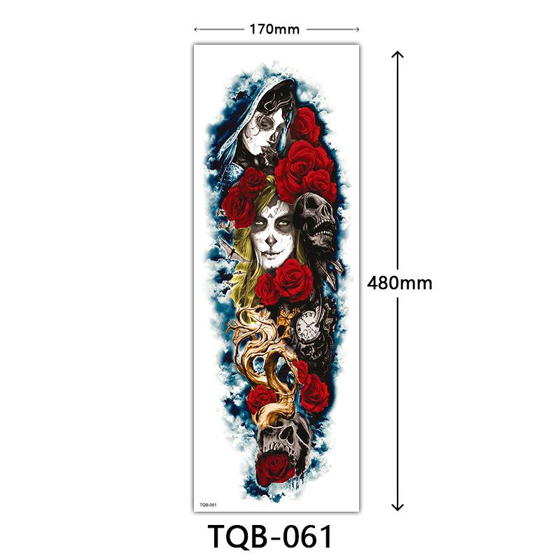 Full Arm Tattoo Sticker Full Arm, Full Arm Big Picture Tattoo Sticker, Flower Arm Tattoo Sticker Tattoo